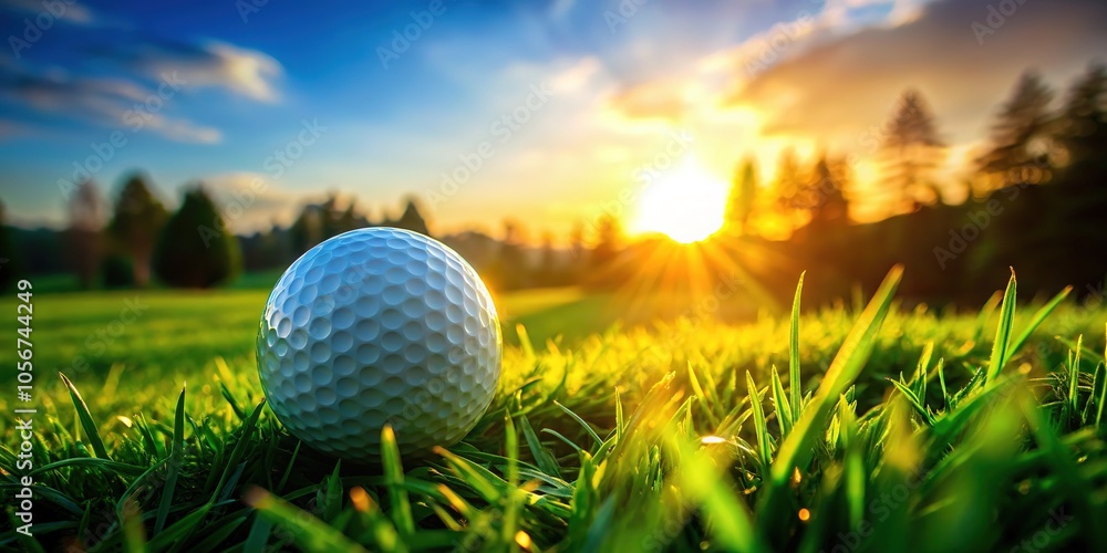 Nestled in lush, green grass, a golf ball sits quietly, embodying the tranquility of nature and the spirit of a perfect outdoor day. Nestled in lush, green grass, a golf ball sits quietly, embodying the tranquility of nature and the spirit of a perfect outdoor day.