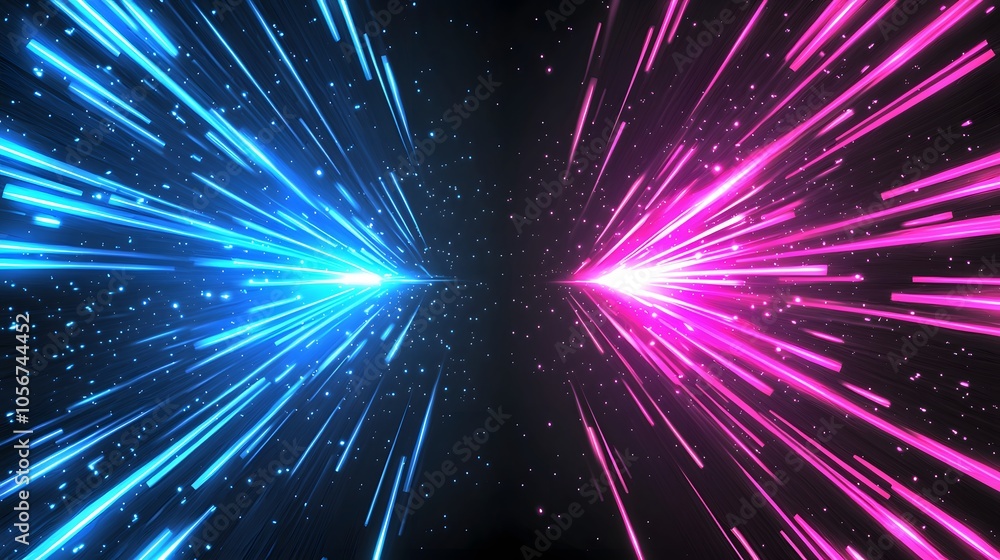 Abstract Light Rays Background with Neon Colors. Illustration background for presentation Abstract Light Rays Background with Neon Colors. Illustration background for presentation