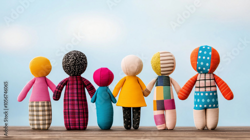 Patchwork family concept