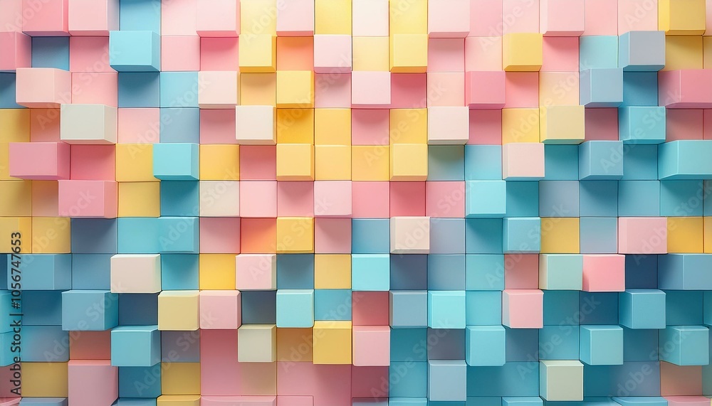 パステルカラーの抽象カラーブロックpastel abstract color blocks パステルカラーの抽象カラーブロックpastel abstract color blocks