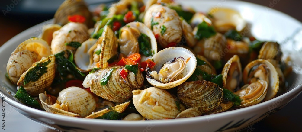Stir Fried Clams With Basil Stir Fried Clams With Basil