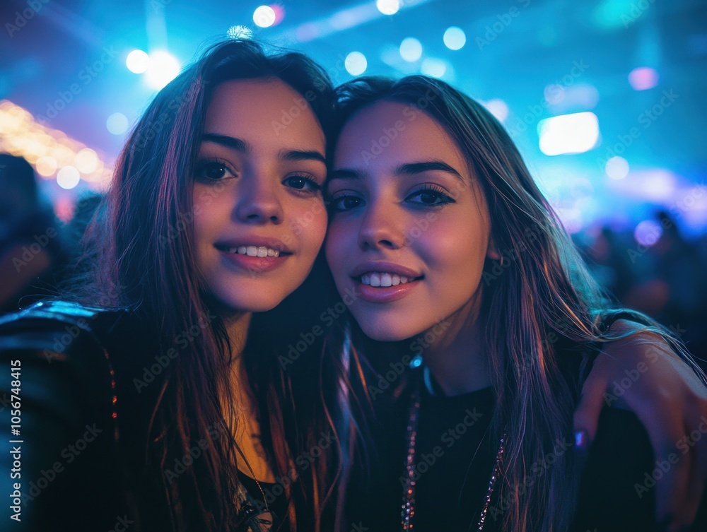 Youthful Sisters at a Club Youthful Sisters at a Club