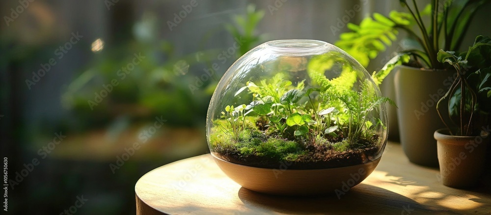 Plant Terrarium As A Great Decoration In Your Home Lets You Own Small Piece Of Nature In Closed Ecosystem Plant Terrarium As A Great Decoration In Your Home Lets You Own Small Piece Of Nature In Closed Ecosystem