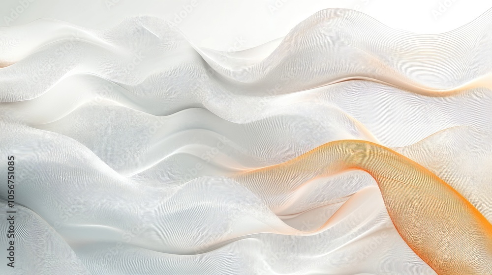 Obraz premium Abstract Flowing Waves in Soft Tones