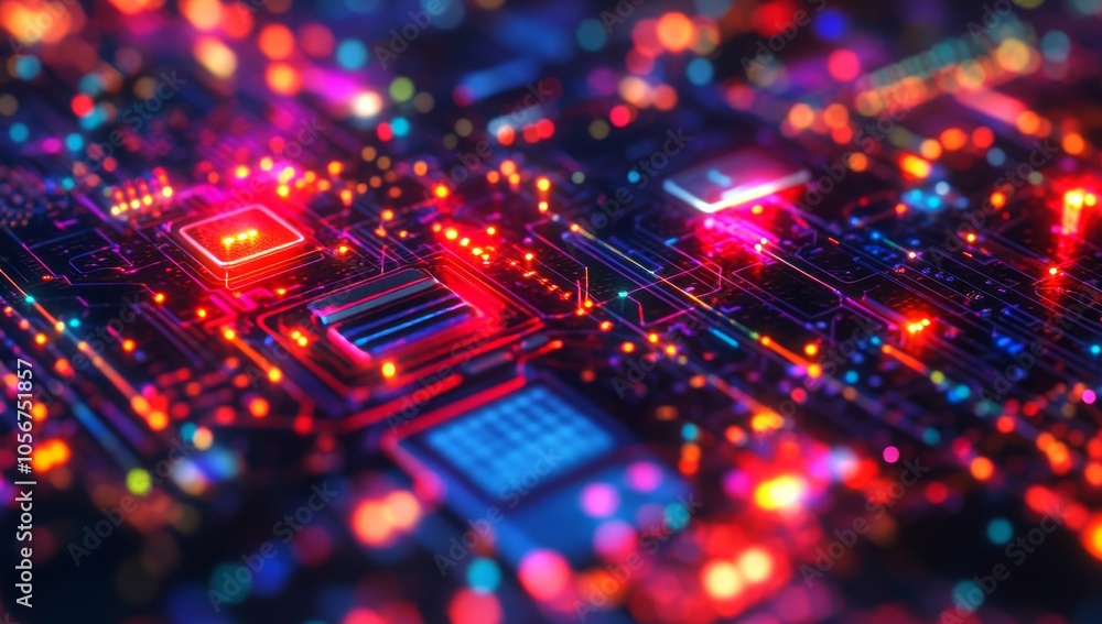Fototapeta premium Abstract Circuit Board Art