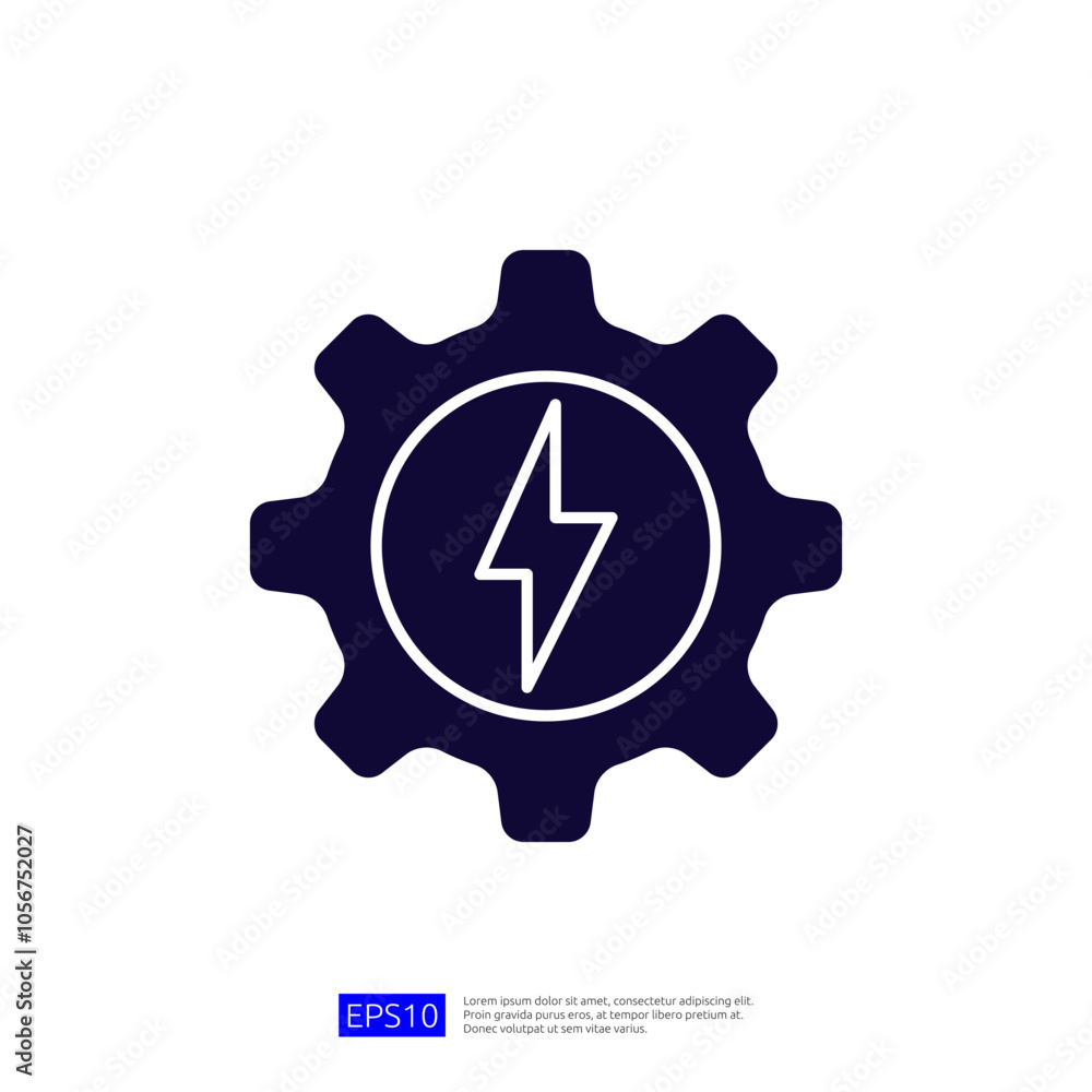 The image features a dark gear icon with a lightning bolt in the center, symbolizing energy or power, often used in technology or industrial contexts. The image features a dark gear icon with a lightning bolt in the center, symbolizing energy or power, often used in technology or industrial contexts.