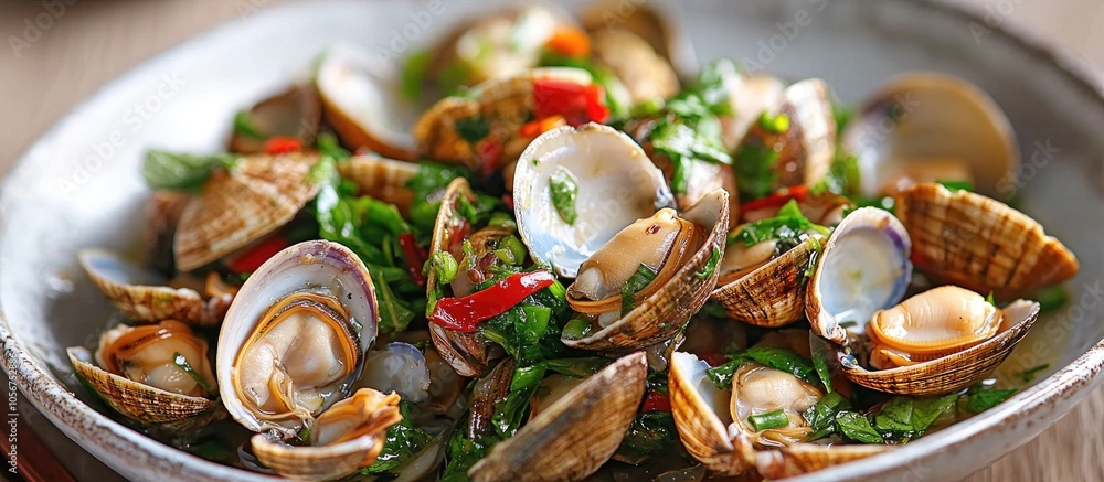 Stir Fried Clams With Basil Stir Fried Clams With Basil