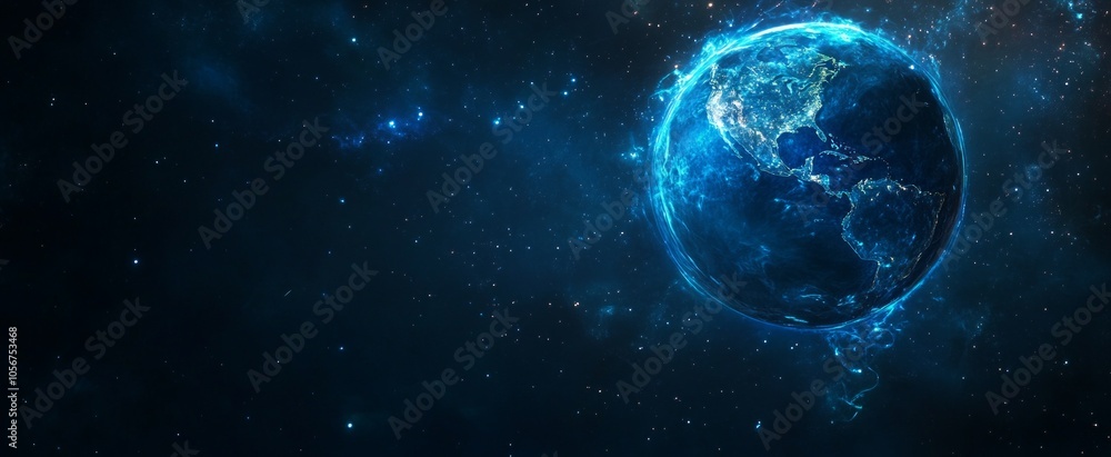 Glowing Earth in the Cosmos Glowing Earth in the Cosmos