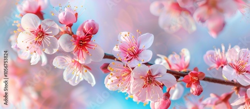 Cherry Blossom Against Blue Sky