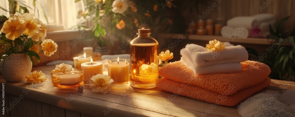 Create a Relaxing Spa Atmosphere with Scented Candles, Aromatic Oils, and Soft Towels, Perfect for Home Spa Days Create a Relaxing Spa Atmosphere with Scented Candles, Aromatic Oils, and Soft Towels, Perfect for Home Spa Days