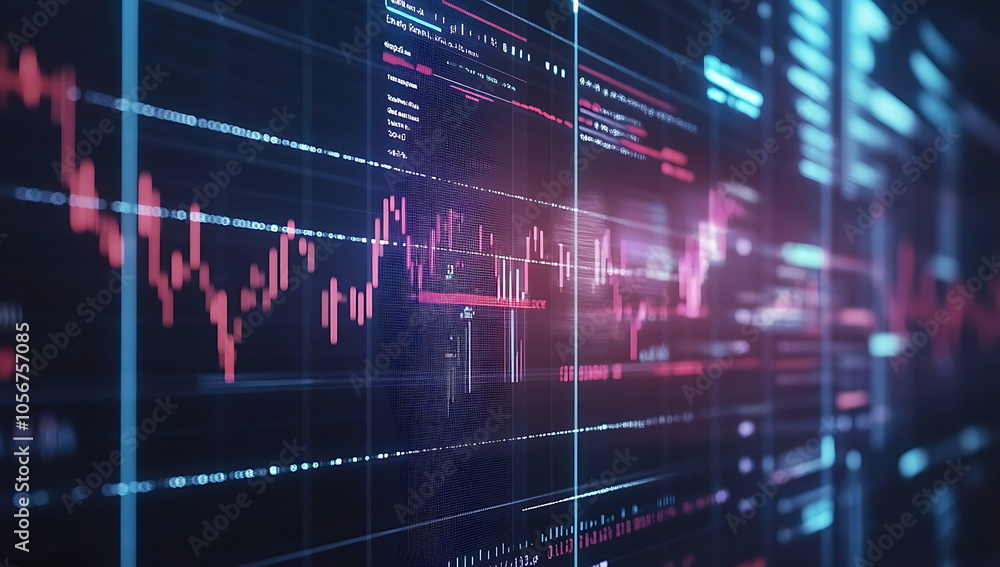 Stylish stock market chart background, Generative AI Stylish stock market chart background, Generative AI