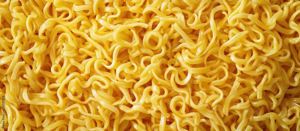 Full Frame Yellow Instant Noodles For Background Full Frame Yellow Instant Noodles For Background