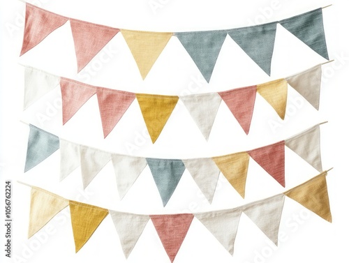 Colorful Triangle Bunting for Parties