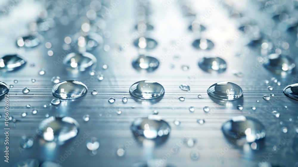 3d vector illustration of water droplets on waterproof synthetic fiber nonwoven fabric 3d vector illustration of water droplets on waterproof synthetic fiber nonwoven fabric