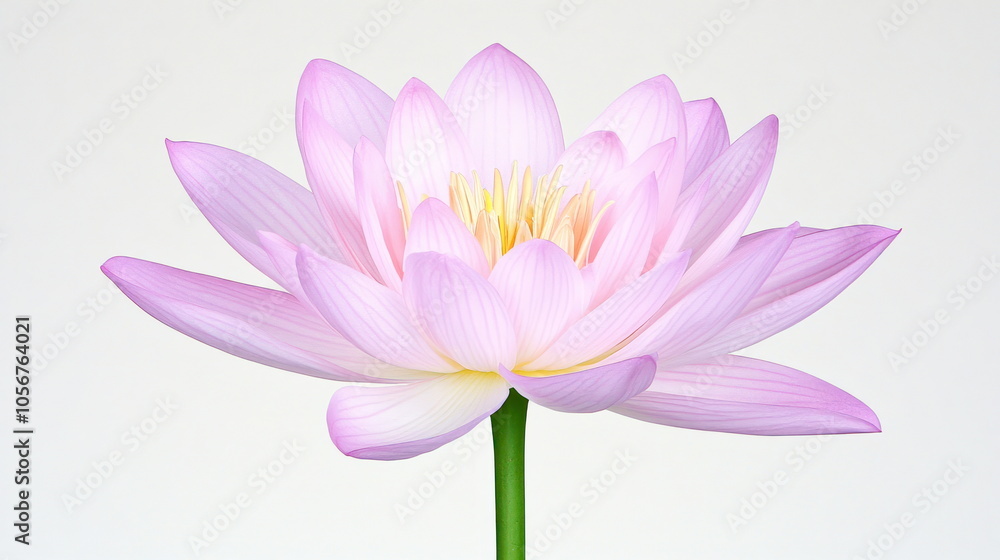 Fototapeta premium Elegant lotus blossom a symbol of beauty and serenity in nature's palette
