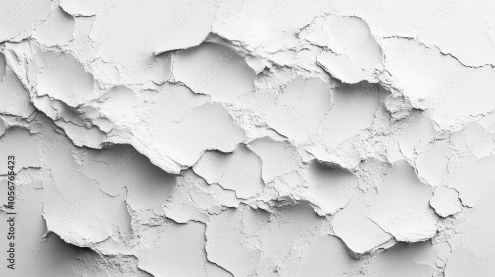 Obraz premium Textured white background featuring rough surfaces and irregular patterns