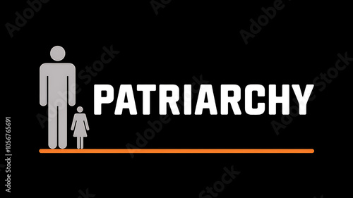 Illustration of the word patriarchy
