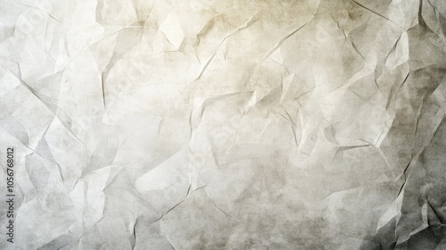 Grunge abstract background featuring old paper with layered translucency in shades of white and silver