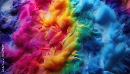 Brightly colored color tie dye fabric texture background