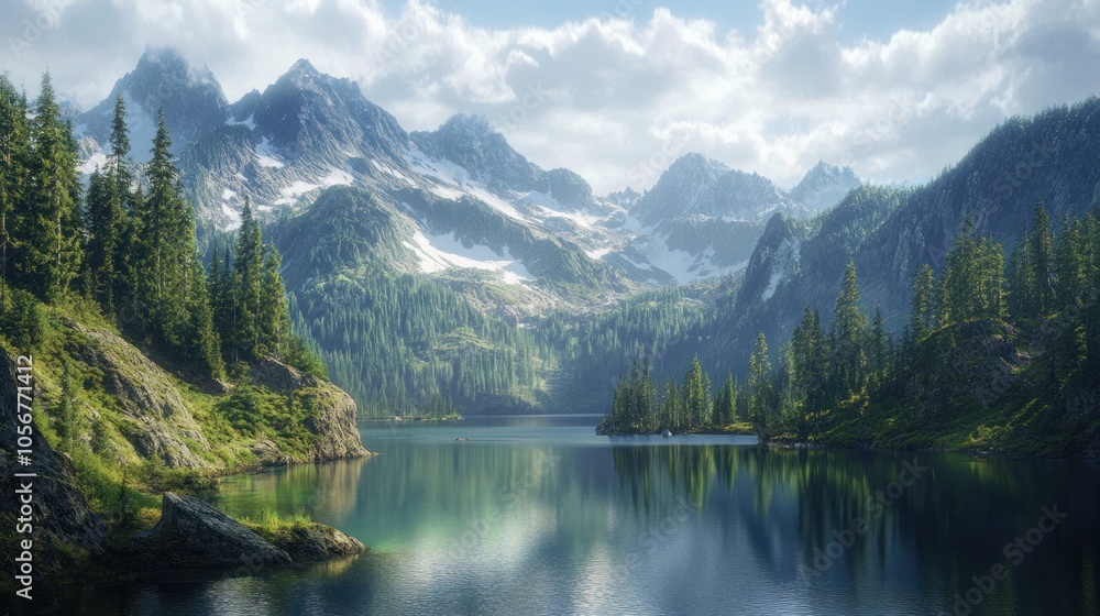 Serene Mountain Lake Serene Mountain Lake