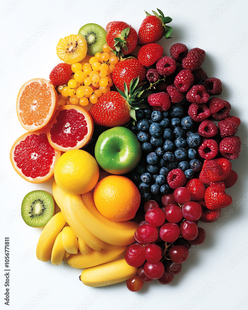 A vibrant array of fresh fruits exploring the colorful palette of nature’s bounty with citrus berries and tropical delights for a healthy lifestyle A vibrant array of fresh fruits exploring the colorful palette of nature’s bounty with citrus berries and tropical delights for a healthy lifestyle