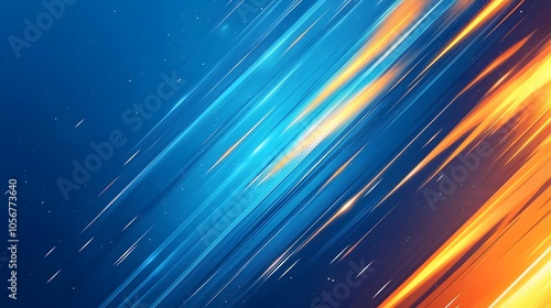 Wallpaper Mural Abstract Blue and Orange Diagonal Lines. Illustration background for presentation  Torontodigital.ca