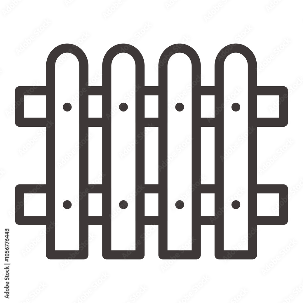 fence line icon fence line icon