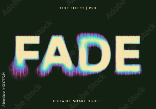 Blurred Colorful Text Effect