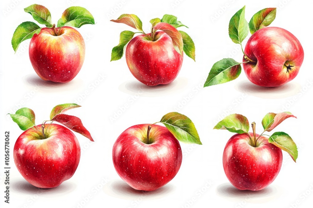 Watercolor Apples Watercolor Apples
