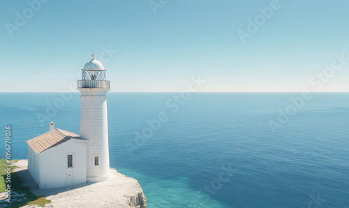 lighthouse in the sea-generative ai