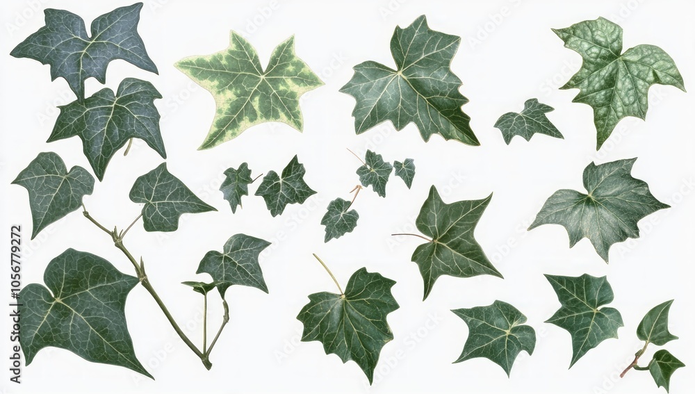 Fototapeta premium Ivy Leaf Collection - Nature's Art