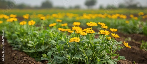 Butter Daisy Flower Plant On Farm For Sell Are Cash Crops