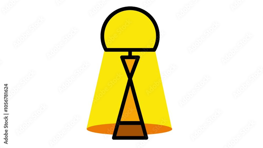 Looping Animation of decorative table lamps, standing lamps, suitable for decorating work or study rooms Looping Animation of decorative table lamps, standing lamps, suitable for decorating work or study rooms