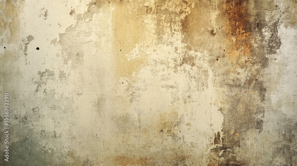 Fototapeta premium Aged textured background featuring a vintage wall design