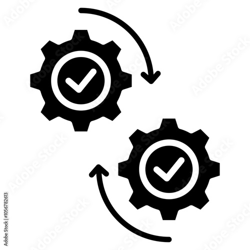 Change Management Icon Element For Design