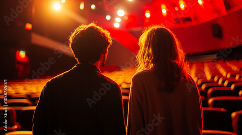 Couple Watching a Movie photo