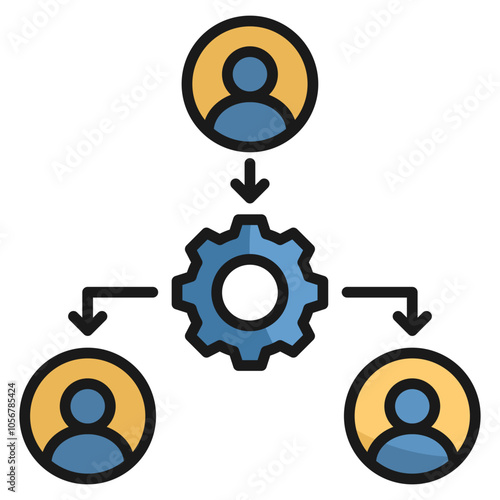 Lean Management Icon Element For Design