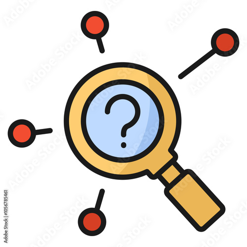 Root Cause Icon Element For Design