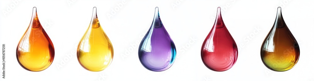 Obraz premium Colorful Liquid Drops