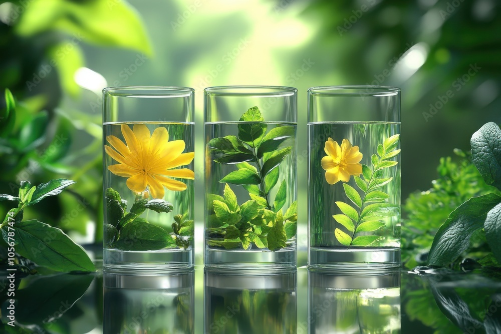 Natural Herbal Extracts in Glass Bottles, Fresh Botanical Ingredients for Health and Wellness, Discover the Power of Nature in Every Drop Natural Herbal Extracts in Glass Bottles, Fresh Botanical Ingredients for Health and Wellness, Discover the Power of Nature in Every Drop