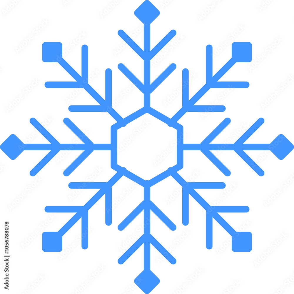 Snowflake icon. Snowflake shape, Christmas, Vector image Snowflake icon. Snowflake shape, Christmas, Vector image