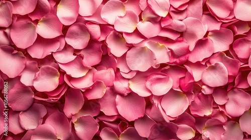 Bird s eye view of delicate pink rose petals