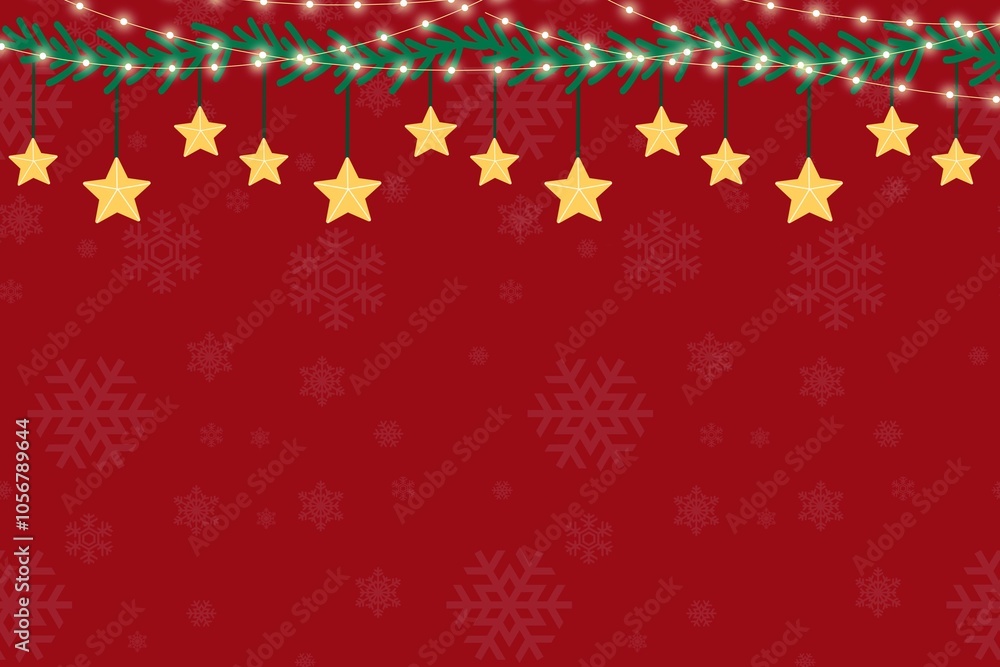 red christmas background and star red christmas background and star