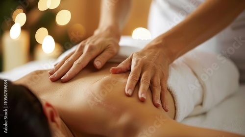 Wallpaper Mural Relaxing Spa Massage Therapy Session with Gentle Hands. Traditional and Alternative Health Care Month Torontodigital.ca