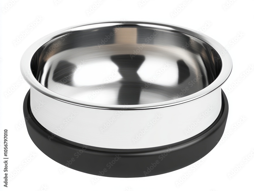 Modern Stainless Steel Pet Bowl with Non-Slip Base Modern Stainless Steel Pet Bowl with Non-Slip Base