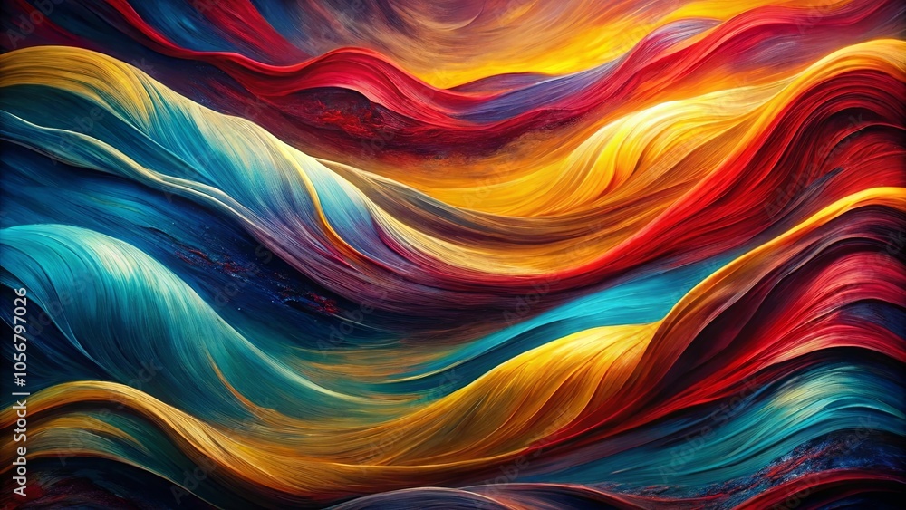 Abstract Swirling Hues of Color, a Visual Symphony of Flowing Lines and Vibrant Tones Abstract Swirling Hues of Color, a Visual Symphony of Flowing Lines and Vibrant Tones