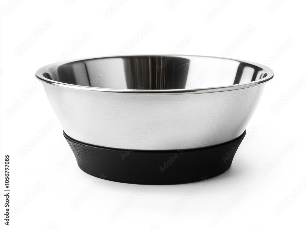 Modern Stainless Steel Pet Bowl with Non-Slip Base Modern Stainless Steel Pet Bowl with Non-Slip Base