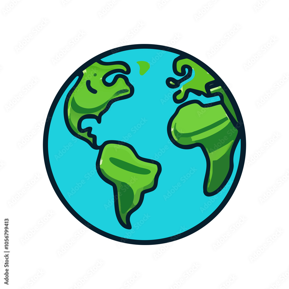 icon earth flat design icon earth flat design
