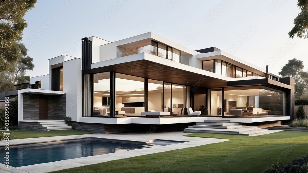 Architectural Geometry and Modern House Design Flat and Low-Pitched Roofs comprehensive exploration of modern house design Architectural Geometry and Modern House Design Flat and Low-Pitched Roofs comprehensive exploration of modern house design