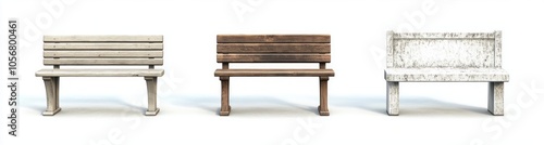 Park Benches in Various Materials